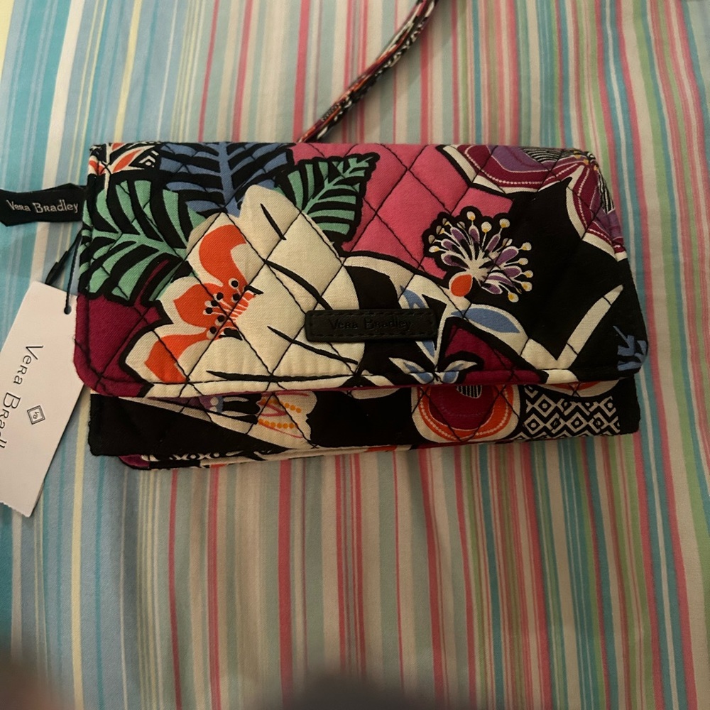 Vera Bradley RFID Kauai floral smartphone wristlet NWT